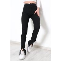Black jeans with slits - 10631.1184.