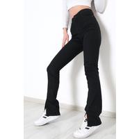 Black jeans with slits - 10631.1184.