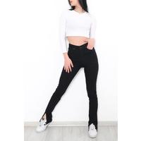 Black jeans with slits - 10631.1184.