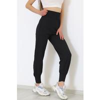 Trousers with Leg Seams are Black - 9088.1247.