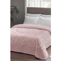 Pierre Cardin Emboss Battaniye Çift Kişilik Rose Pudra