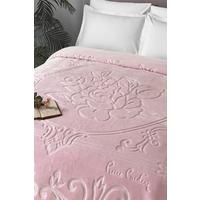 Pierre Cardin Emboss Battaniye Çift Kişilik Rose Pudra