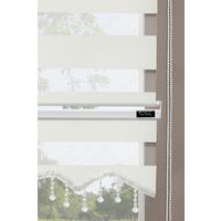 Pierre Cardin Секциялы бисермен зебра перде Экру 100x260