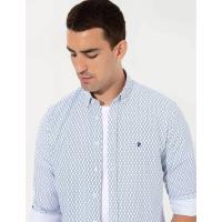 Pierre Cardin Navy Slim Fit Long Sleeve Shirt 1433545.VR033