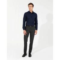 Pierre Cardin Navy Blue Slim Fit Dobby Long Sleeve Shirt 1523528.VR003