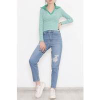Поло мойын жолақты дене Benetton - 12174.1567.