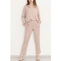 Polo Collar Suit Beige - 108711.1059.
