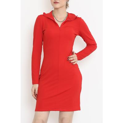 Polo Neck Dress Red - 12541.631.