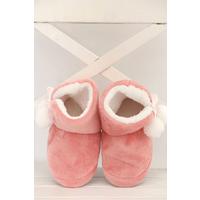 Ponponlu Çocuk Ev Botu Pembe - 12102.264.