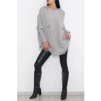 Pompom Poncho Gray - 9958.1612.