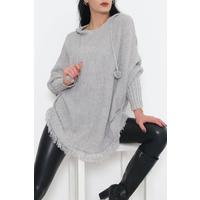 Pompom Poncho Gray - 9958.1612.