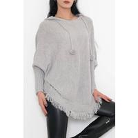 Pompom Poncho Gray - 9958.1612.