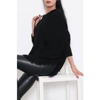 Pompom Poncho Black - 9958.1612.