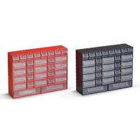 Portbag PH02 Hobby Çekmece Seti Kırmızı