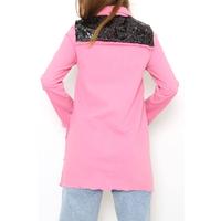 Sequined Gabardine Jacket Pink - 1019.1367.