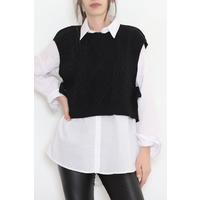 Tasseled Sweater Black - 355.1577.