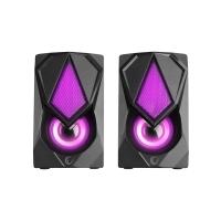 RAMPAGE RMS-G19 1+1 5W USB 5V RGB LEDLI Siyah Hoparlör