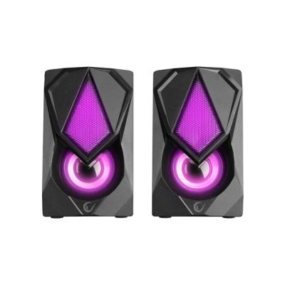 RAMPAGE RMS-G19 1+1 5W USB 5V RGB LEDLI Siyah Hoparlör