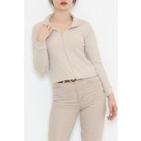 Reported Zipped Blouse Stone - 11914.1567.