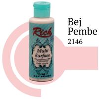 Rich Multi Surface 2146 Bej Pembe Akrilik Boya 120 cc
