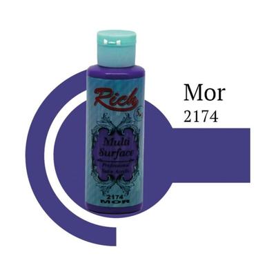Rich Multi Surface 2174 Mor Akrilik Boya 120 cc