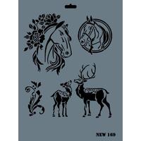 Rich New Series N-169 трафарет 35x25 см