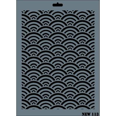 Rich New Seri N-113 Stencil 35x25 cm