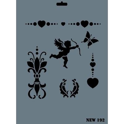 Rich New Seri N-192 Stencil 35x25 cm