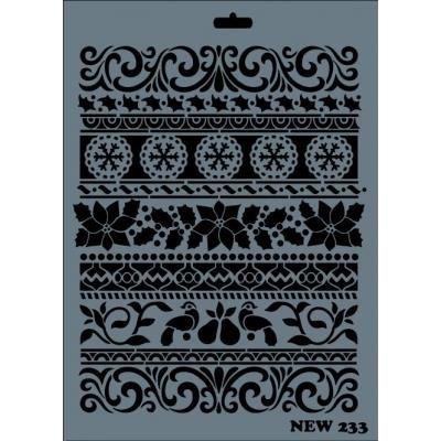 Rich New Seri N-233 Stencil 35x25 cm