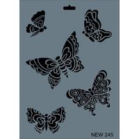 Rich New Seri N-245 Stencil 35x25 cm