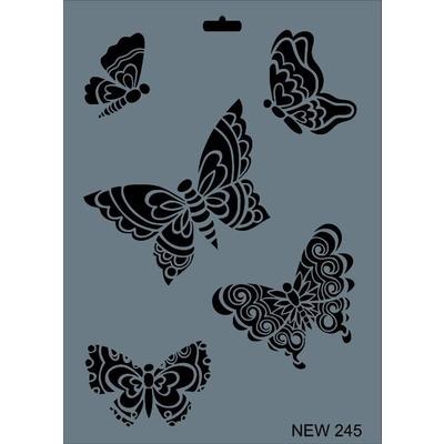 Rich New Seri N-245 Stencil 35x25 cm