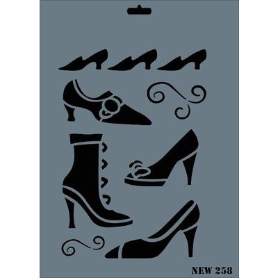 Rich New Seri N-258 Stencil 35x25 cm