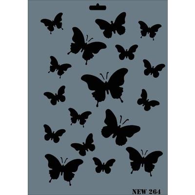 Rich New Seri N-264 Stencil 35x25 cm