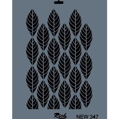Rich New Seri N-347 Stencil 35x25 cm