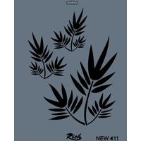 Rich New Seri N-411 Stencil 35x25 cm