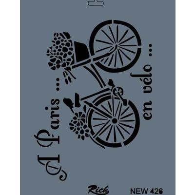 Rich New Seri N-426 Stencil 35x25 cm