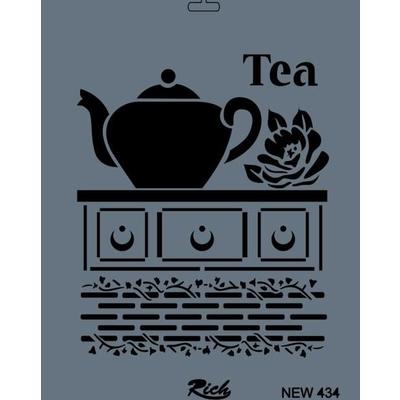 Rich New Seri N-434 Stencil 35x25 cm