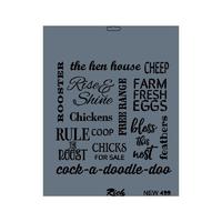 Rich New Seri N-499 Stencil 35x25 cm