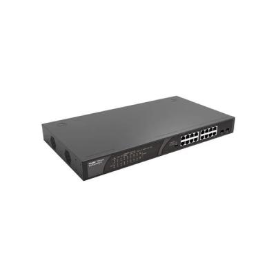 RUIJIE Reyee 16 Port RS-ES118GS-P 10/100/1000 2x Port Combo Gigabit SFP PoE Switch (247W) Çelik Kasa Rack Mount