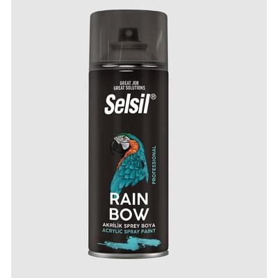Selsil Rainbow Akrilik Sprey Boya 9007 Allüminyum Gri