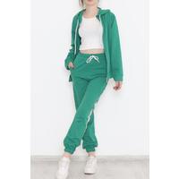 Stripe Detailed Tracksuit Green - 6004.5238.