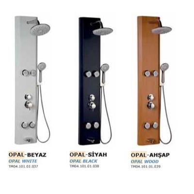 Shower Kuvars Ahşap Desen Dikey Jakuzi Duş Sistemi
