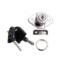 Silver Oval Çekmece Kilidi 22 mm