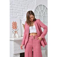 Смокинг с 4 пуговицами, повседневный брючный костюм Dusty Rose