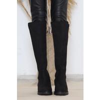 Stretch Boots Suede Black - 10131.264.