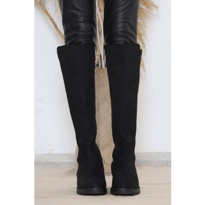 Stretch Boots Suede Black - 10131.264.