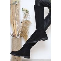 Stretch Boots Suede Black - 10131.264.