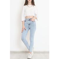 Джинсовые брюки из супер лайкры Ice Blue — 473737.1431.