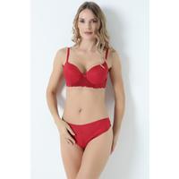 Bra Set Checked Sleeve Lace Empty Cherry - 2532-B.1783.