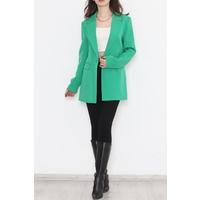 Single Button Blazer Jacket Green - 15527.1791.